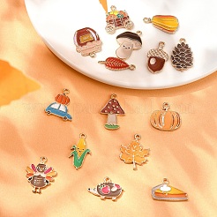 15 pendentif en alliage émaillé pour Thanksgiving&nbsp;FIND-YW0005-79