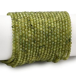 Natürliche kanadische Jade Perlen Stränge&nbsp;G-G259-D02-2mm