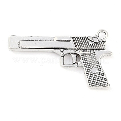 Tibetischen Stil Legierung Handfeuerwaffe / Pistole Anhänger&nbsp;TIBEP-Q043-128-RS