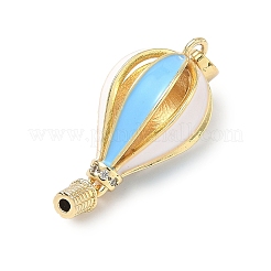 Pendenti in zirconi cubici trasparenti in micro pavè di ottone&nbsp;KK-H254-02G
