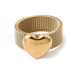 Fingerringe aus 304 Edelstahl für Damen&nbsp;RJEW-K258-11G