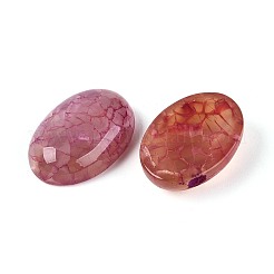 Natürliche Crackle-Achat-Cabochons (gefärbt und erhitzt)&nbsp;G-N361-05A-04