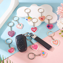 18 stücke 18 arten valentinstag pvc schlüsselanhänger&nbsp;KEYC-TA0001-56