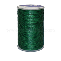 Gewachsten Polyester-Schnur, Einlagig, dunkelgrün, 6 mm, ca. 0.55 Yard (38.27m)/Rolle