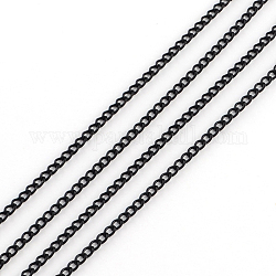 Электрофорез сваренным железные цепи обочины, с катушкой, чёрные, 3x2x0.6 мм, около 328.08 фута (100 м) / рулон