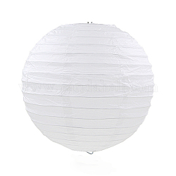 Lanterne boule en papier, ronde, blanc, 20 cm