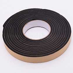 Strong Adhesion EVA Sponge Foam Rubber Tape, Anti-Collision Seal Strip, Black, 25x5mm, 5m/roll