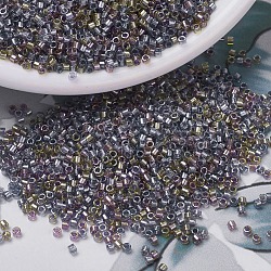Perles miyuki delica, cylindre, Perles de rocaille japonais, 11/0, (db0986) mélange majestueux doublé étincelant (or violet), 1.3x1.6mm, Trou: 0.8mm, environ 20000 pcs / sachet , 100 g / sac