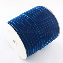 Односторонняя бархатная лента толщиной 1/8 дюйм, светло-синий, 1/8 дюйм (3.2 мм), о 200yards / рулон (182.88 м / рулон)