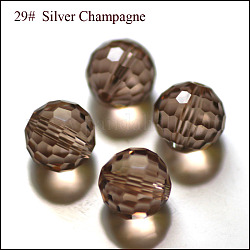 Abalorios de cristal austriaco de imitación, aaa grado, facetas (128 facetas), redondo, burlywood, 10mm, agujero: 0.9~1 mm