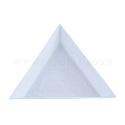 Bandeja de diamante de plástico, herramientas de imagen de diamante, triángulo, blanco, 72x63x1mm