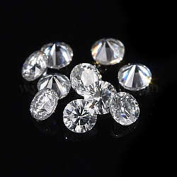 Cabujones de cristal con rhinestone, facetados, diamante, cristal, 2.2mm, aproximamente 23 unidades / bolsa