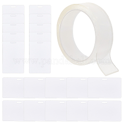 Kits de compañero de placa de rayos x de olycraft, incluyendo 1 m de cinta adhesiva acrílica y 20 hojas de plástico en blanco para marcadores de rayos X, blanco, cinta: 30x2 mm, titular: 54~86x54~86x1 mm