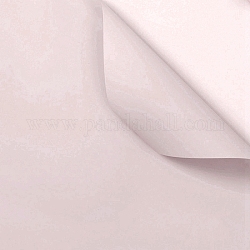 Einfarbiges Plastikpapierblumen-Geschenkpapier, wasserfestes Blumenstraußpapier, diy handwerk, dunkler Lachs, 550~580x550~580x0.05 mm, 20 Blatt / Beutel