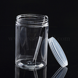 Transparent Plastic Bead Containers, Column, Clear, 10x15cm, capacity: 950ml
