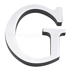 Creatcabin акриловые зеркальные наклейки на стену, с пеной eva, алфавит, letter.g, пена: 100x91x10.5 мм, 100x91x1 мм