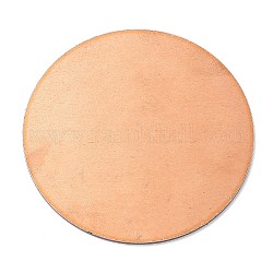 Feuilles de cuivre, disque de cuivre, plat rond, peachpuff, 100x2mm