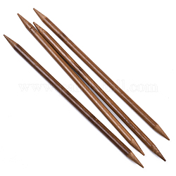 Aiguilles à tricoter à double pointes en bambou (dpns), Pérou, 250x9mm, 4 pcs /sachet 