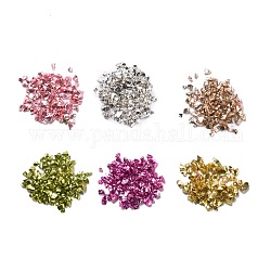 Perles de copeaux de verre, pour le remplissage de goutte à goutte de bricolage, couleur mixte, 1~3x1~3x1~1.5mm