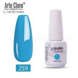 Gel per unghie speciale da 8 ml, per la stampa di timbri artistici, kit di base per manicure con vernice, cielo blu, bottiglia: 25x66mm