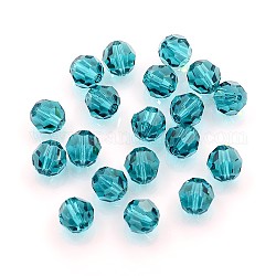 Österreichischen Kristall-Perlen, 8 mm facettiert Runde, hell meergrün, Bohrung: 1 mm
