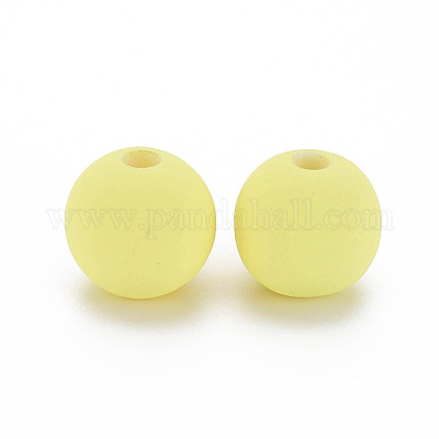 Perles acryliques de style caoutchouté&nbsp;MACR-T042-04B-01F-1