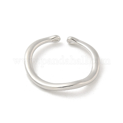 Componenti dell'anello del polsino aperto in ottone&nbsp;KK-G518-06P-02-1