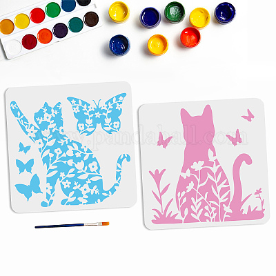 Wholesale PET Hollow out Drawing Painting Stencils Sets for Kids