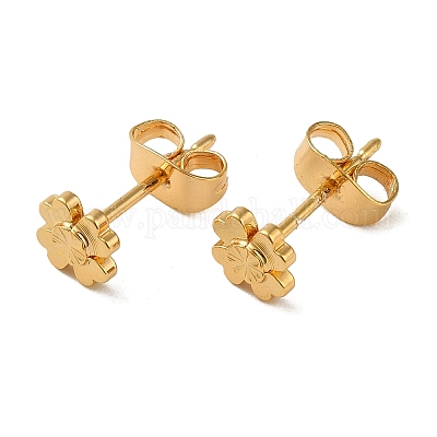 Boucles d'oreilles en laiton&nbsp;EJEW-O003-01E-G-1