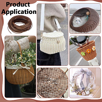 Kunststoff-Korbstreifen&nbsp;DIY-WH0750-098B-1