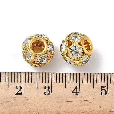Messing Legierung Strass Perlen&nbsp;KK-A267-03C-01G-1