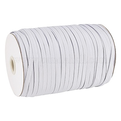 Wholesale 1/8 inch Flat Braided Elastic Rope Cord 