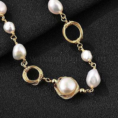 Perle Perlen Armbänder&nbsp;BJEW-P350-02G-1