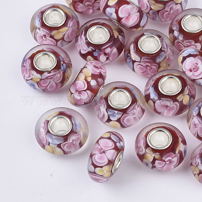 Wholesale Large Hole Beads Lampwork Crystal Glass Beads for