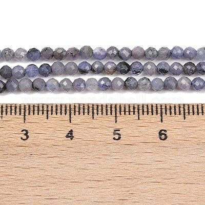 Natürliche Tansanitblau Perlen Stränge&nbsp;G-C255-A01-3mm-1