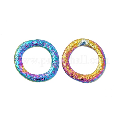 Placcatura ionica (ip) anello di collegamento in acciaio inossidabile 304&nbsp;STAS-B032-02MC-1