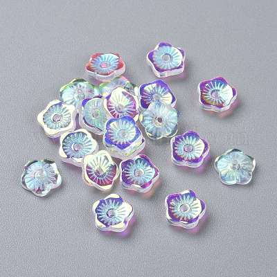 Perle di vetro trasparente&nbsp;GGLA-M004-02A-01-1