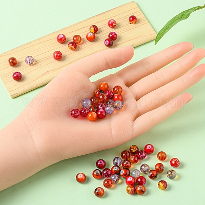 12mm Red Glass Beads