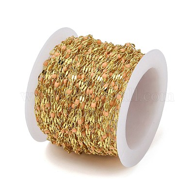 Gestell aus Messing mit geriffelten Ketten&nbsp;AJEW-Q153-02G-15-1