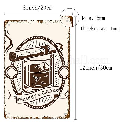 Rechteckiges Metalleisen-Schildplakat&nbsp;AJEW-WH0157-334-1
