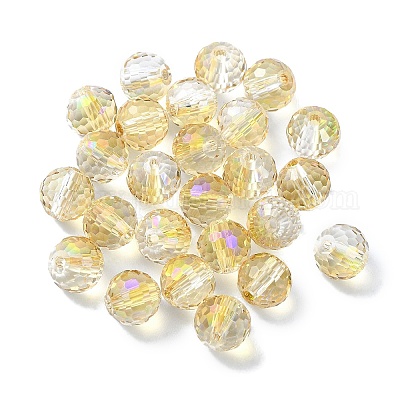 Perles de verre plaquées couleur ab&nbsp;EGLA-P059-02A-AB18-1