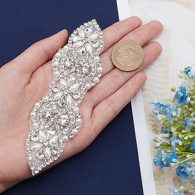 Rhinestone Diamante Wedding Sash Belt Crystal Costume Evening Dress DIY  Applique