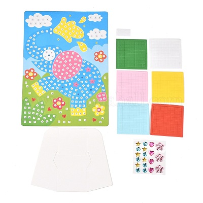 DIY Child Stickers Toy Creative Diamond Art Mosaic Sticker Cartoon