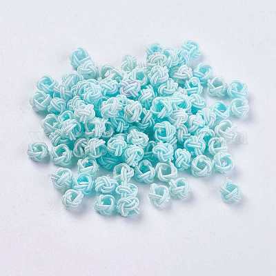 Perlas de tejido de poliéster&nbsp;WOVE-K001-A19-1