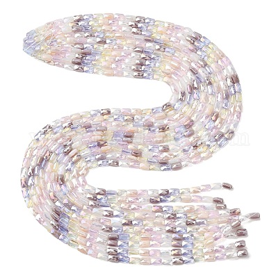 Chapelets de perles en verre électroplaqué&nbsp;EGLA-D300-05-13-1