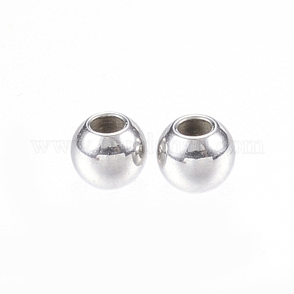 304 Stainless Steel Spacer Beads STAS-E147-30P-1