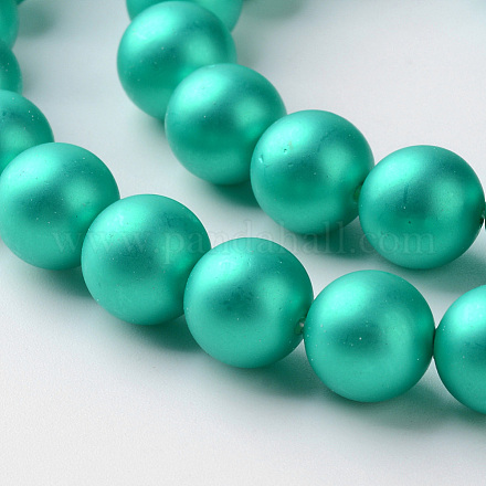 Cuentas perlas de concha de perla X-BSHE-J011-8mm-A10-1