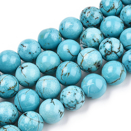 Synthetic Green Turquoise Beads Strands G-T055-8mm-12-1-1