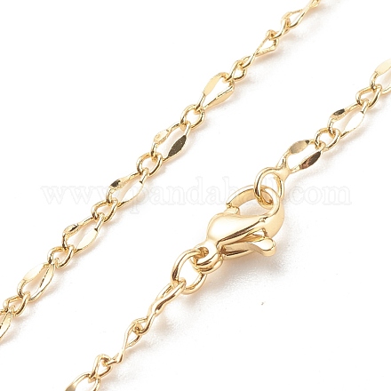 Figaro-Ketten-Halskette aus Messing für Frauen NJEW-P265-20G-1