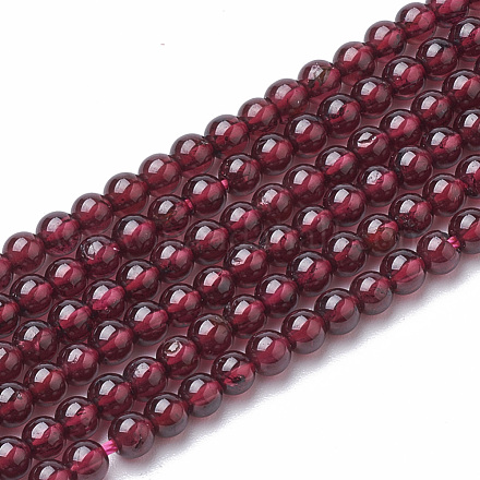 Natural Garnet Beads Strands G-S150-55-3.8mm-1